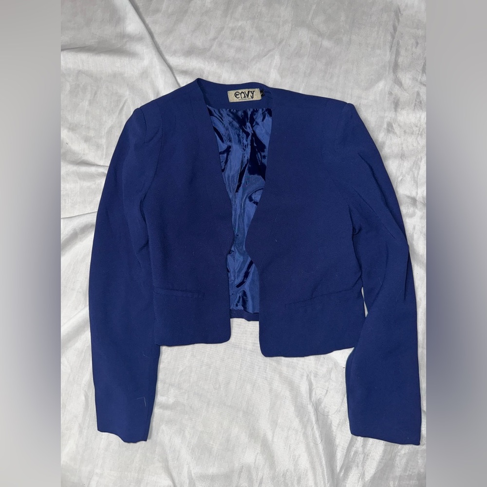 NWOT Royal Blue Crop Blazer BOGO-READ DESCRIPTION